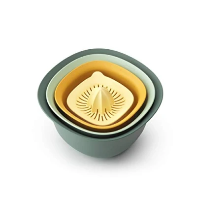 Image of Brabantia Kitchen Bowl Set of 4 with Colander &amp; Juicer