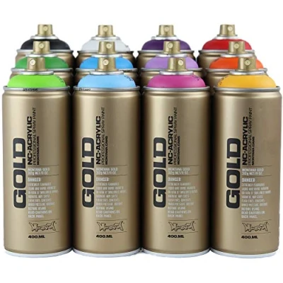 Image of Montana Gold Spray Paint 12 Pack