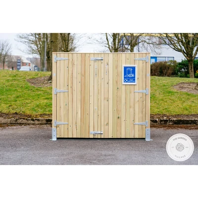 Image of The Garden Village Whalley Commercial Euro Wheelie Bin Store 660 Litre and 1100