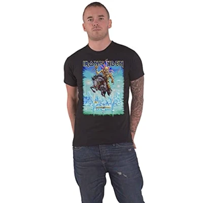 Image of Iron Maiden Men&#039;s Tour Trooper Short Sleeve T Shirt, Black, Medium