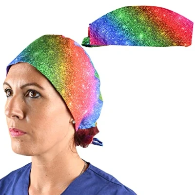 Image of GIMA Hood various patterns surgical caps made from 100% high quality pure poplin 40 cotton, absorbent, highly breathable, latex free and autoclavable at 134 C.