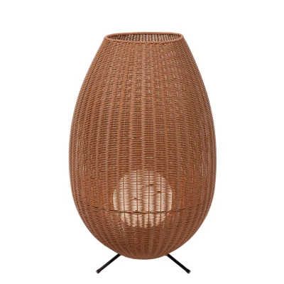 Image of Colin IP44 Cottage 50cm Table Lamp Outdoor LED 1x3W 3000K Light Wood