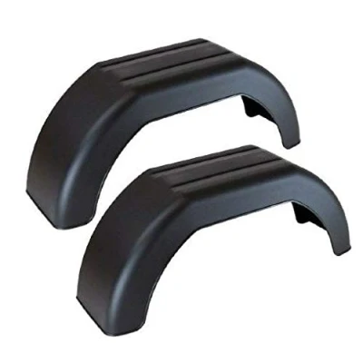 Image of 2 x DELUXE PLASTIC TRAILER 7&quot; MUDGUARD FOR 10&quot; WHEELS PAIR BRADLEY ERDE IFORWILLIAMS MAYPOLE MP2706
