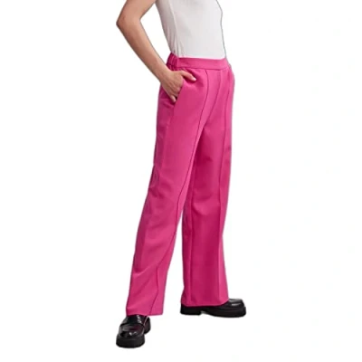 Image of PIECES Women&#039;s Pcbossy Hw Wide Pants Noos Trouser, Beetroot Purple, 30W x 30L