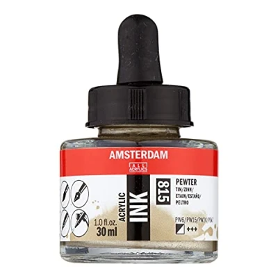 Image of Amsterdam Acrylic Ink 30ml (815 Pewter)