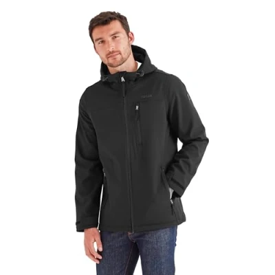 Image of TOG24 Retner Mens Softshell Hooded Jacket Black Size 2XL