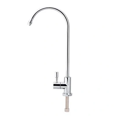 Image of Cikonielf Kitchen Sink Faucet, 1/4&#039;&#039; Zinc Alloy Water Filter Faucet Tap Chrome Reverse Osmosis Ro Drinking for Cooking