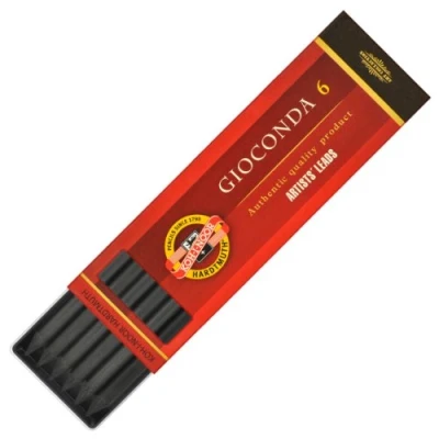 Image of KohINoor 6 Gioconda Negro 5.6 mm Black Drawing Leads. 4345/2 Medium