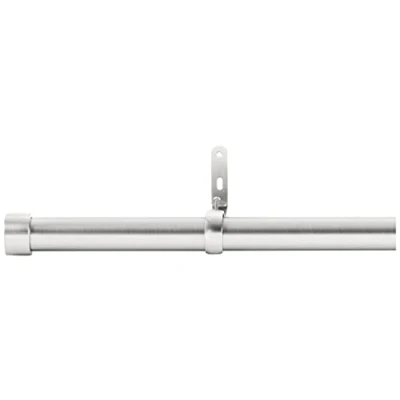 Image of Umbra Cappa 1 1/4 Adjustable Curtain Rod for Windows 72 to 144 Drapery Rod, Nickel