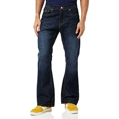 Image of Raw Indigo Ltd Men&#039;s A31 Bootcut Jeans, Darkwash, 40 S