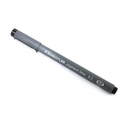 Image of STAEDTLER PIGMENT LINER 0.3mm BLACK INK [Pack of 2]