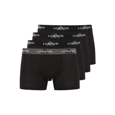 Image of FM London 4/8 Pack Mens Boxers with Elastic Waist Soft Boxer Shorts Men, Stretch Fit Underwear for Everyday Wear Fitted Hipster Men