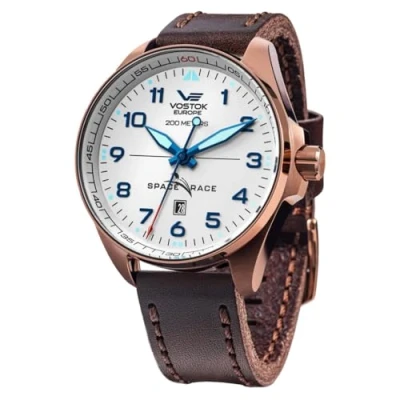 Image of Vostok Europe Men Analog Automatic Watch with Leather Strap YN55 325B664