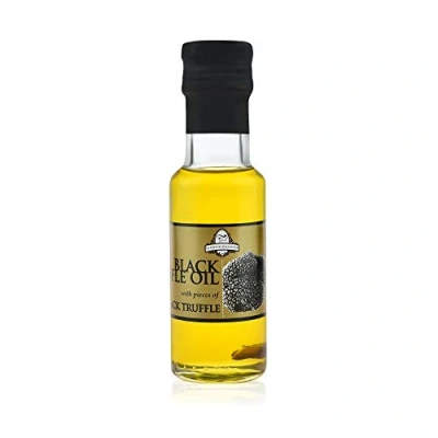 Image of Black Truffle Oil 3.5 oz. / 100 ml. in Glass Bottle InterGourmandise Super Concentrated