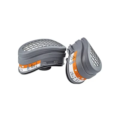 Image of GVS SPR670 Pair of A2P3 Replacement Filters for Elipse Low Profile Masks, Blue