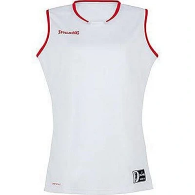 Image of Spalding Women Move Tank Top White/Red, X Small
