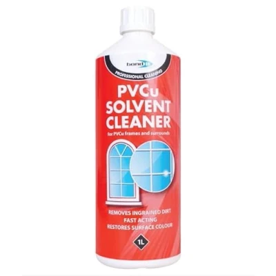 Image of Bond It Solvent Cleaner PVC Upvc PVCu Windows Doors &amp; Conservatory Fascias Cleaning Fast Acting Removes Ingrained Dirt 1L