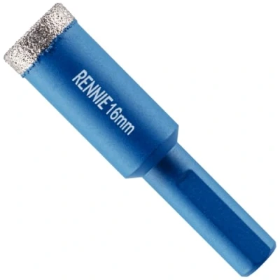 Image of 16mm Diamond Hole Saw Drill Bit With Tri Shank For Porcelain Tiles Ceramic Slate Stone Granite Marble Glass. Core Holesaw/Hole Cutter