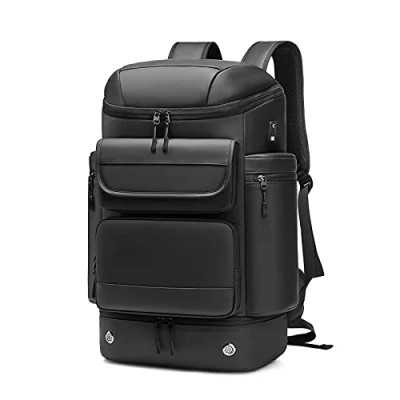 Image of NC Men large capacity Travel backpack,50L waterproof hiking trekking Backpack With separate shoe bag,17 inch Business Laptop Backpack, Black, Backpacks