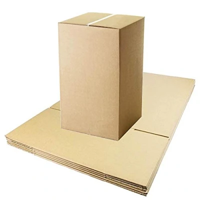 Image of W.E. Roberts Tall Strong Double Wall Extra Large Cardboard Boxes 20&quot; x 30&quot; / 51cm 72cm 193 Litres Storage Packing Moving House Sturdy Shipping (Pack of 5)