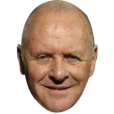 Image of FoxyPrinting Sir Anthony Hopkins Tv Movie Star Celebrity Cardboard Party Face Mask Fancy Dress