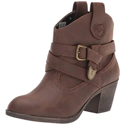 Image of Rocket Dog Women&#039;s Satirele 223 Western Boot, Dark Brown, 6.5 UK