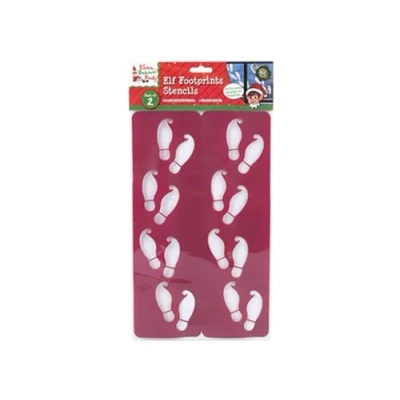 Image of Aoleytech Elf Footprint Stencil Red Pack of 2