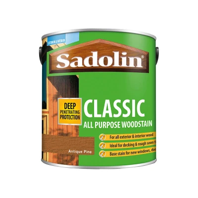 Image of Sadolin Classic Wood Protection 2.5 litre Antique Pine