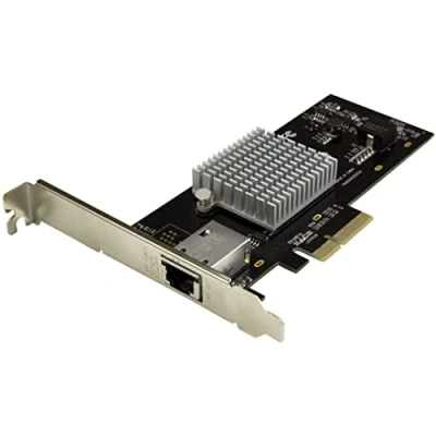 Image of StarTech.com 1 Port 10G PCIe Network Card 10GBase T / NBASE RJ45 Intel X550 Chipset Ethernet Adapter NIC (ST10000SPEXI)