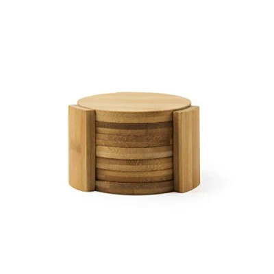 Image of Excelsa 64018 Oriented Set of 6 Coasters, Bamboo, Brown