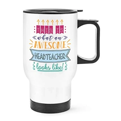 Image of This is What an Awesome Headteacher Looks Like Travel Mug Cup with Handle