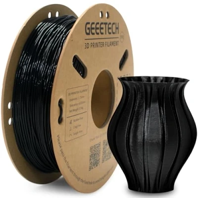 Image of GEEETECH TPU Flexible Filament 1.75mm, 3D Printer 500g 1 Spool (Black)…