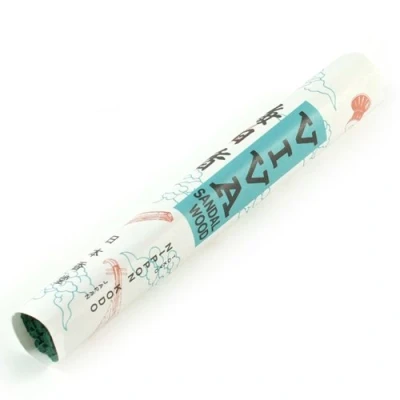 Image of nippon kodo Mainichikoh Viva Sandalwood &amp; Pine Blend Japanese Incense Sticks Mainichi Koh Daily, 30 Mins Per Stick Short
