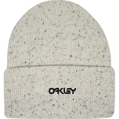 Image of Oakley Men&#039;s Standard B1b Speckled Beanie Hat, White, One Size