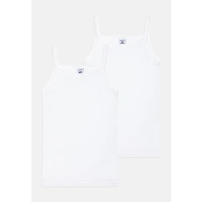 Image of Petit Bateau Junior Chemises Bretelles Permanent 2 PACK Undershirt for kids, Size: 14y, White