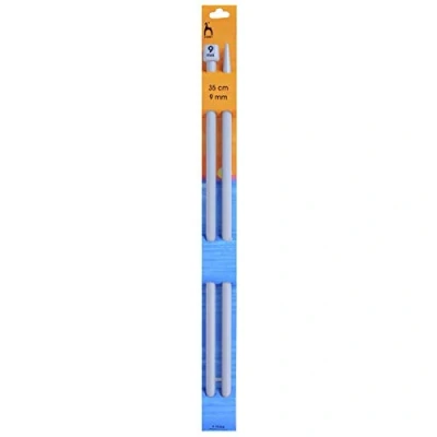 Image of Pony Plastic Knitting Pins/ Needles 35cm long 9mm