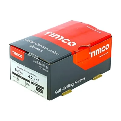 Image of TIMco 08916WHSP BZP PH2 Philips Wafer Head Sharp Point Screw Zinc (Box of 1000)