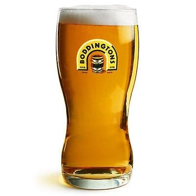 Image of Boddingtons Personalised Engraved 1 Pint Beer Glass with Gift Box Enter Your Own Custom Text