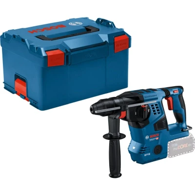 Image of Bosch Professional 18V System Cordless Rotary Hammer GBH 28 C (with SDS Plus, 3.3 J Impact Energy, Vibration Control, Kickback 3 Work Modes, in L BOXX)