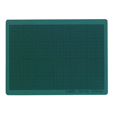 Image of Linex Cutting Mat A4 210 x 300 3 mm Grid Self Healing Green