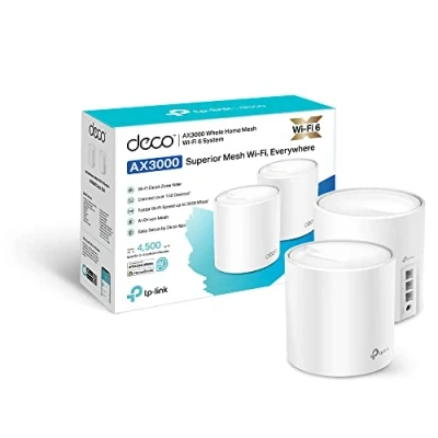 Image of TP Link Deco X50 AX3000 Whole Home AI Driven Mesh Wi Fi 6 System Dual Band Pack of 2 (Renewed)