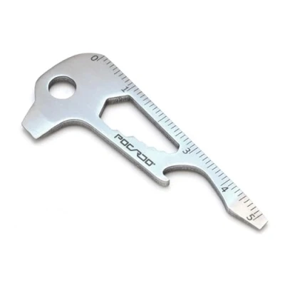 Image of POCARDO Key tool 12 in 1 Multi shaped multifunction Screwdriver, beer opener, wrench, ruler, package opener