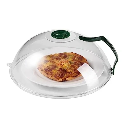 Image of Microwave Cover with Handle, Splatter for Food, Plate Guard, Anti Steam Vents Keeps Oven Clean