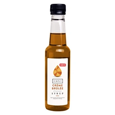 Image of Simply Sugar Free Crème Brulee Syrup, Low Calorie, Vegan &amp; Nut Flavoured Syrup for Coffee, Cocktails Baking (250ml)
