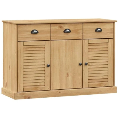 Image of vidaXL Sideboard with Drawers VIGO 113x40x75 cm Solid Wood Pine