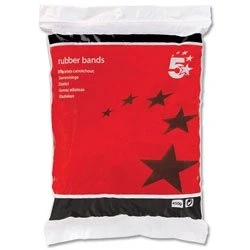 Image of 5 Star Rubber Bands No.63 Each 76x6mm Approx 440 [Bag 0.454kg]
