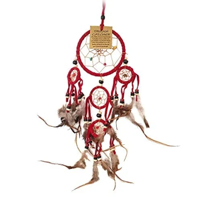 Image of VIE Naturals Dream Catcher, Beaded, 9cm, 4 Smaller Rings