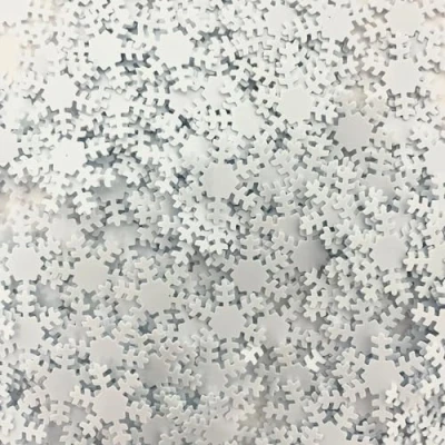 Image of Snowflake Shaped Christmas Confetti 100g Jar Festive Table Party Decorations Supplies for Birthday, Anniversary, Christmas, Xmas
