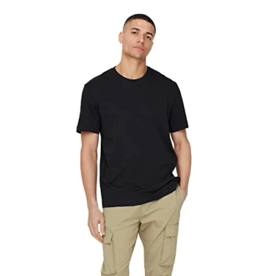 Image of Only &amp; Sons Max Short Sleeve O Neck T shirt M