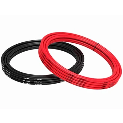 Image of TUOFENG 16 AWG Wire Silicone Wires Gauge Electrical Soft and Flexible Tinned Copper [15 ft Black 15 Red] Stranded